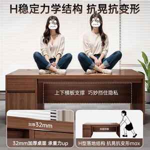 组办公桌老板桌简约现台代办RUI公脑室桌椅合单人工位式电桌家用