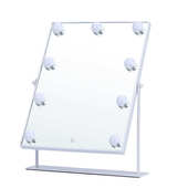 补外贸 桌面梳妆镜光商用化妆镜镜logoled灯镜子梳妆台带 台式