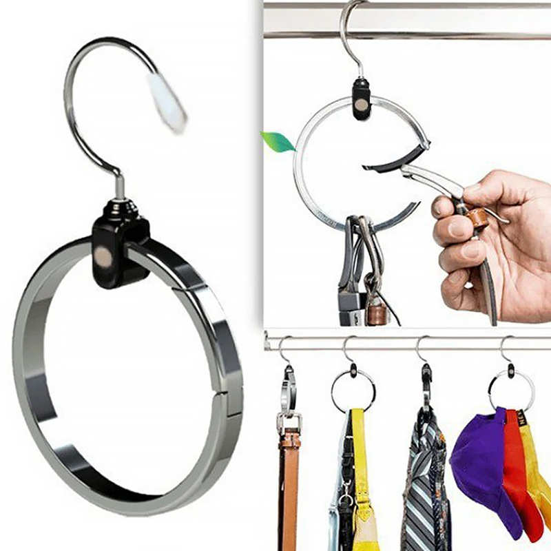 新款多用途衣柜衣架Multipurpose wardrobe hanger金属挂钩吊环