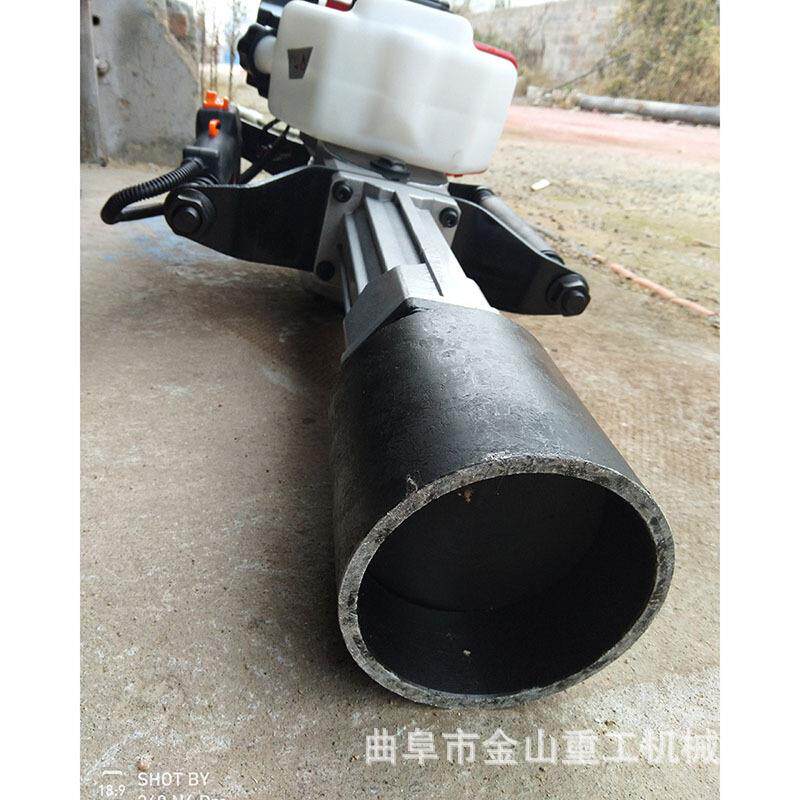 汽油抗洪打桩机 木头立桩机 新款手提双人操作栽桩机