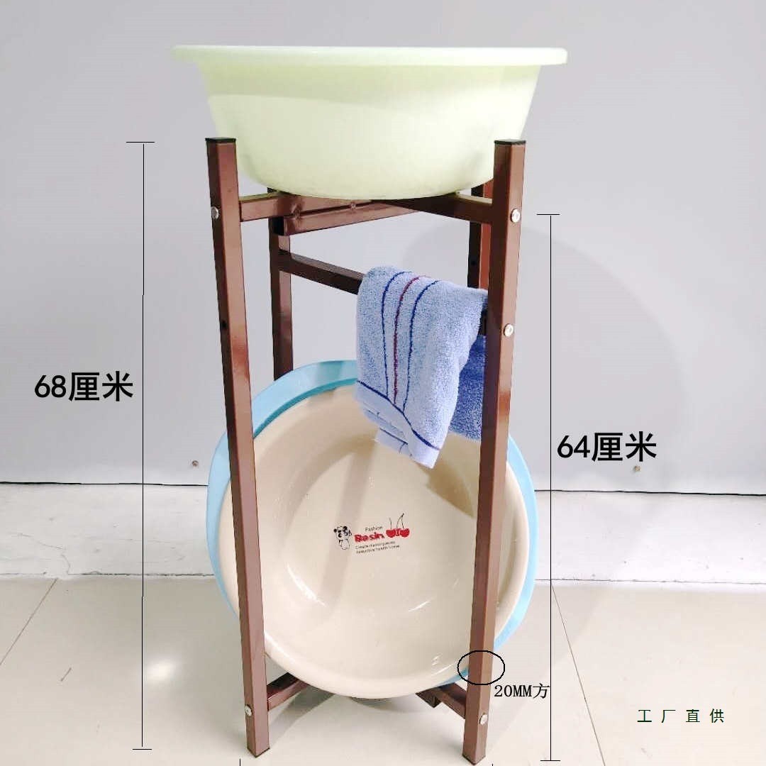 脸盆架支架现代多功能老式家用落地洗脸盆架子多层置物架铁艺花架