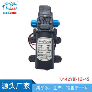 厂家供应直流微型电动水泵自吸增压水泵清洗抽水家用隔膜泵45W