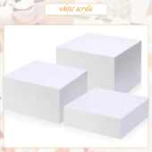 定制亚克力白色369件套5面立方体展示盒3个尺寸适用日常居家收纳