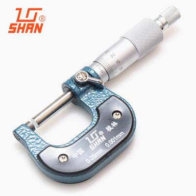桂林桂量微米千分尺0-25高精度0.001mm外径测量工具工业级卡尺