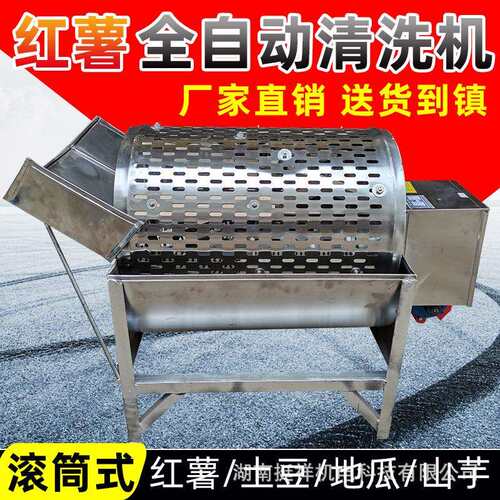 家用小型清洗机洋芋地瓜土豆红薯莲藕花生清洗去泥机不锈钢洗薯机