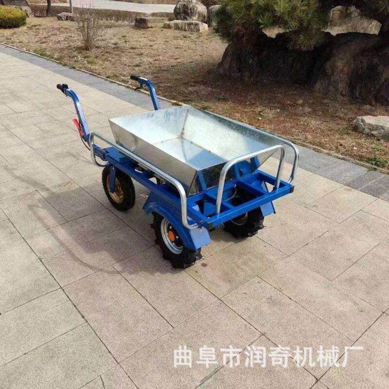 电动独轮工工地砂料石短途送搬运工具厂物料搬运推48V电动手推车