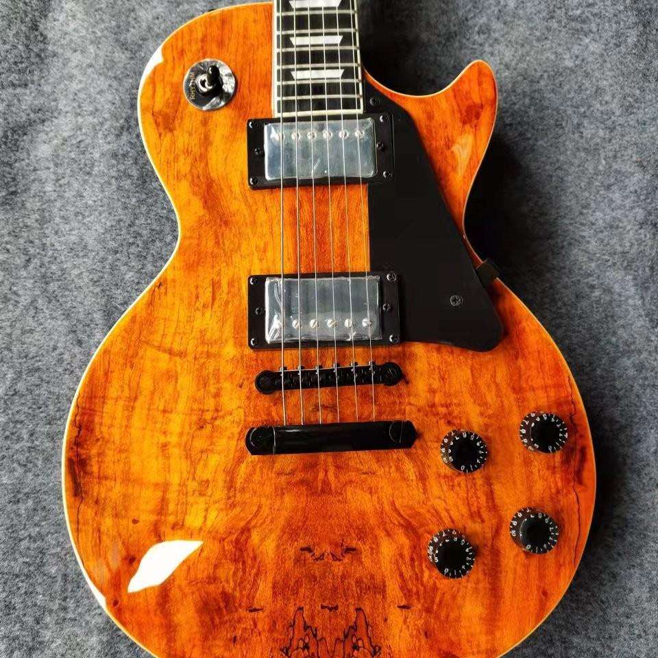 专业乐器工厂奥古曼+朽木贴面实木电吉他 L-G9-P2 电吉他