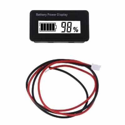 Battery Power Percentgae Meter LCD Display Green Backlight