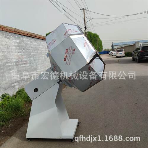 锅巴食品调味拌料机 不锈钢八角滚筒搅拌机 休闲食品混合调味机