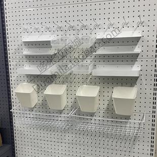 圆孔洞洞板置物架配件25mm孔距配件大全层板挂篮盒子挂钩包邮