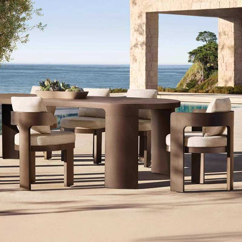 简约户外沙发庭院阳台花园露台别墅酒店休闲藤椅防水实木民宿家具,住宅家具,户外沙发,淘宝优惠券,粉丝福利购,淘宝优惠卷