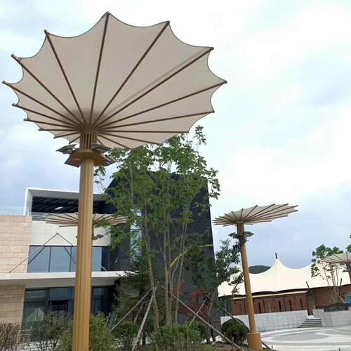 户外景区广场体育馆异型膜结构园林艺术钢结构张拉膜遮阳雨棚帐篷