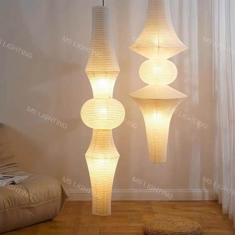 522口勇中灯日式诧寂风服装橱窗灯装古店饰灯LOFT别墅野宣纸灯吊