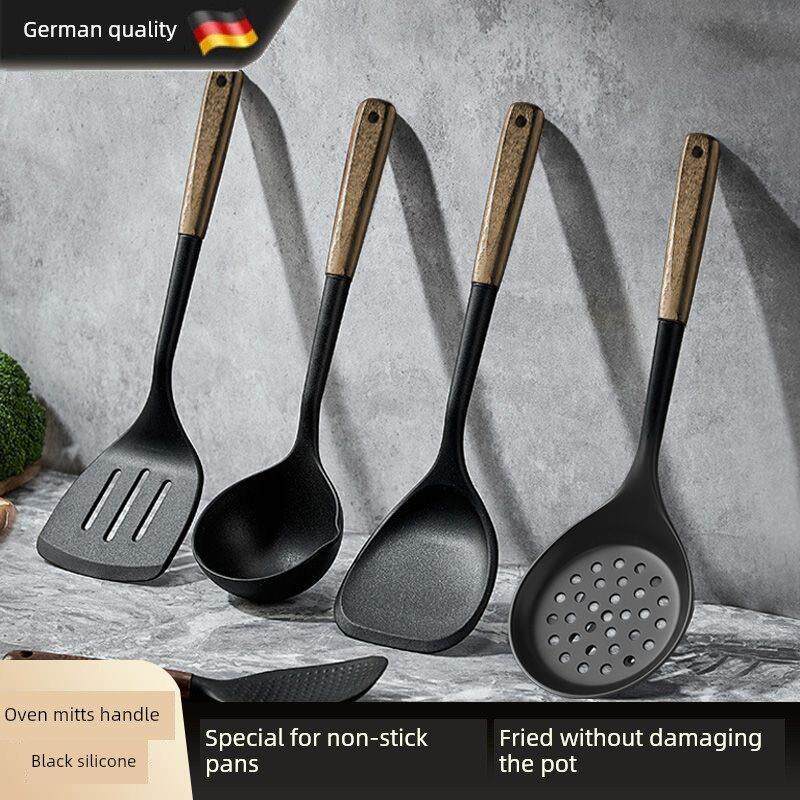 官方旗舰店正品锅铲铁锅专用德国进口新款榉木硅胶厨具套装不粘锅