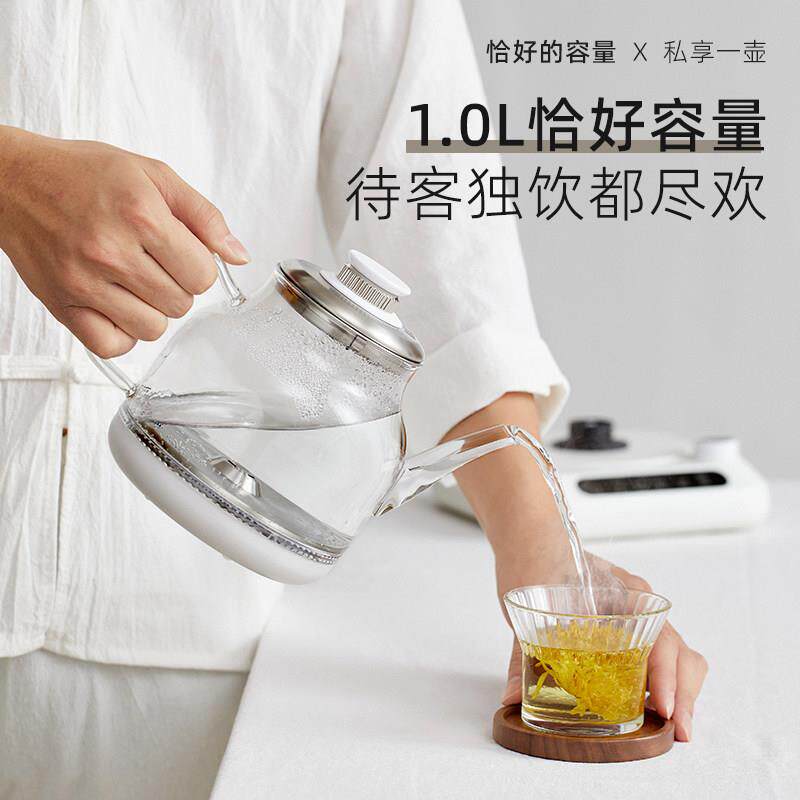 全自动泡JC-12上水电热水壶茶抽水茶台壶A烧ll桶装水底部茶玻璃煮