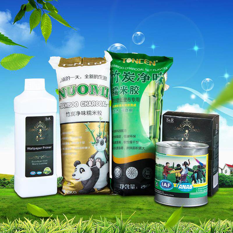 墙纸墙布糯米胶渗透基膜免胶粉辅料芦荟水晶胶家装工程专用胶水