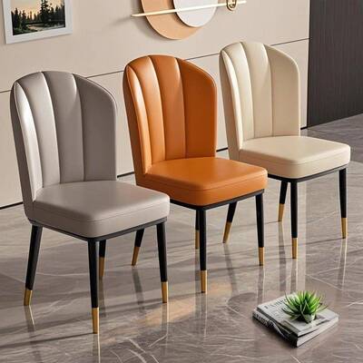 餐椅轻高级感服家用主人书桌椅VAJ子舒久餐桌椅休闲餐奢厅坐靠背