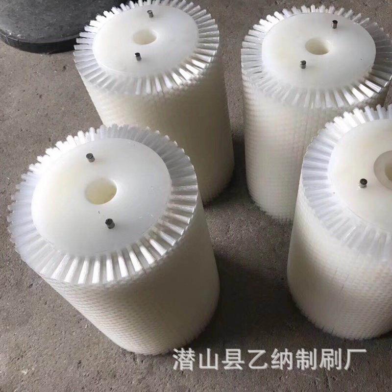 直销工业机械尼龙丝毛刷 高耐磨清洁除尘圆形毛刷滚轮