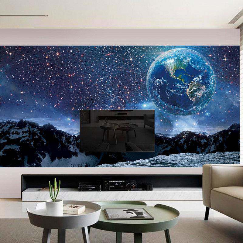 星空银河整张墙壁纸宿舍宇宙主题墙面背景房间布置墙贴纸