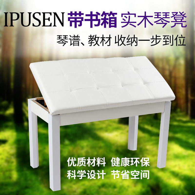 IPUSEN艾普森双人琴凳带书箱凳椅子电子琴凳电钢琴凳古筝凳吉他凳