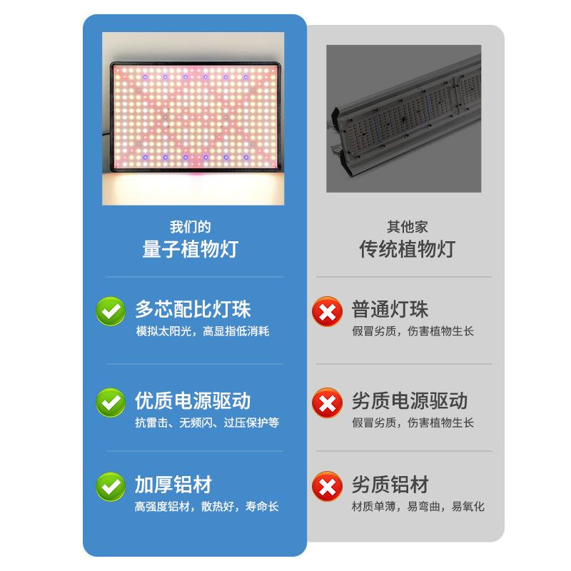 工光厂直销LED量子板植物生长灯大功RYA率1包大边款棚00W植物灯补