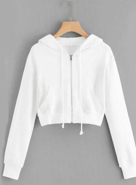 女 Crop top Hoodie Hoodies For Women Pullover Cropped Cute