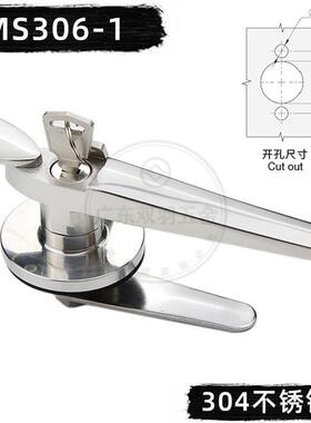 MS可306-MS306/MS1A调304电不锈钢气柜锁设备把手MS807-1控制柜门