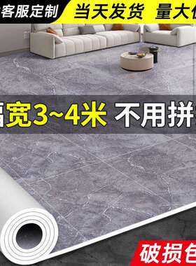 地板革3米宽家用加厚耐磨防水防滑水泥地直接铺PVC塑胶4米地板垫
