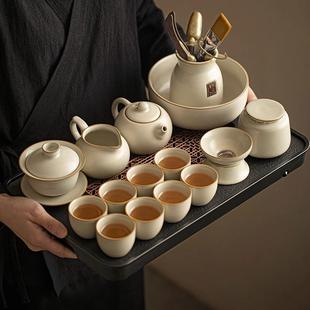 耐高温茶壶茶杯手工功夫茶具套装 ZPPSN陶瓷汝窑泡茶壶家用中式