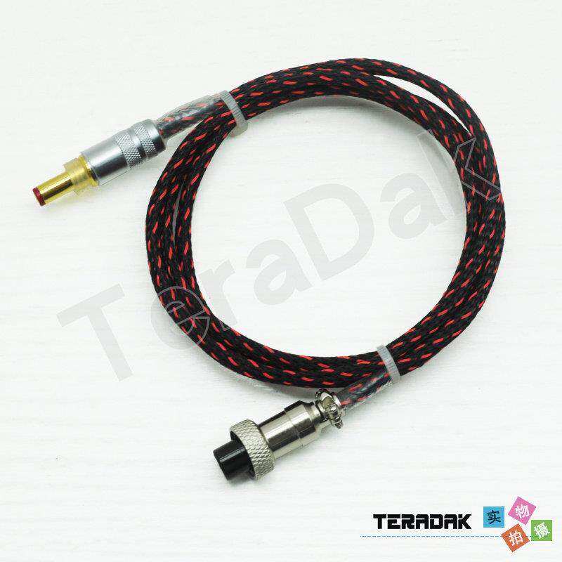TeraDak GX-12 GX-16 OCC单晶铜镀银 欧亚德DC发烧线性电源转接线
