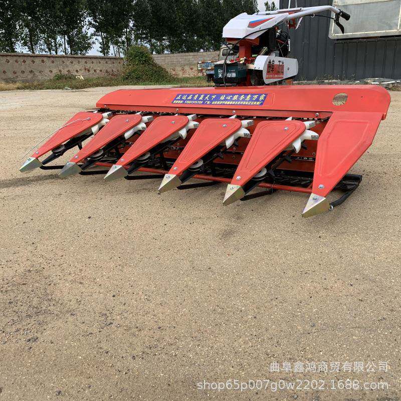 小麦辣椒玉米汽油割晒机山区手扶带80割台手推式1米稻麦割晒机
