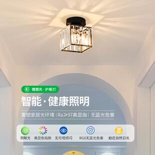走道灯现代简约玄关走廊灯具衣帽间水晶阳台灯门厅入户吸顶灯389K