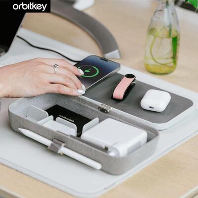 Orbitkey Nest V2随身电子物品收纳盒Qi无线充电15W快充座充电器
