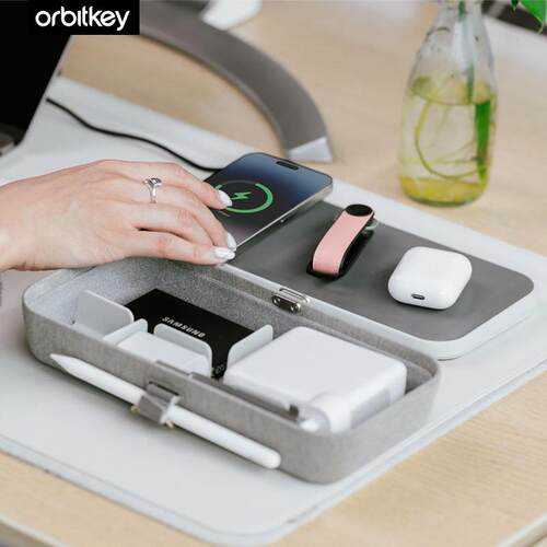 Orbitkey Nest V2随身电子物品收纳盒Qi无线充电15W快充座充电器