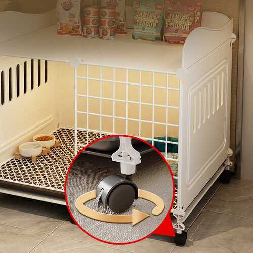 家用迪比一体防室内越狱小型熊小狗泰犬封闭专用透气笼子厕所狗窝
