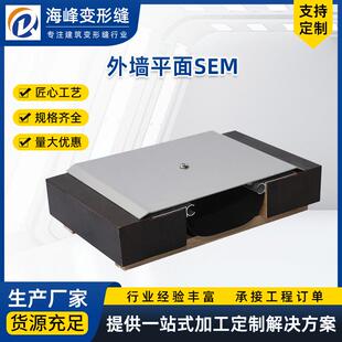 外墙变形缝铝合金不锈钢建筑伸缩缝变形缝平面顶棚盖板型SEM
