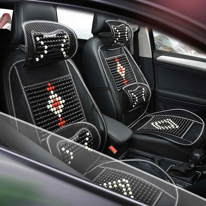 马自达6睿翼CX30汽车坐垫木石珠子夏季凉座垫CX50透气后座座椅套