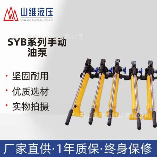 SYB-2手动油泵德州液压超高压手动泵双作用双回路手动泵
