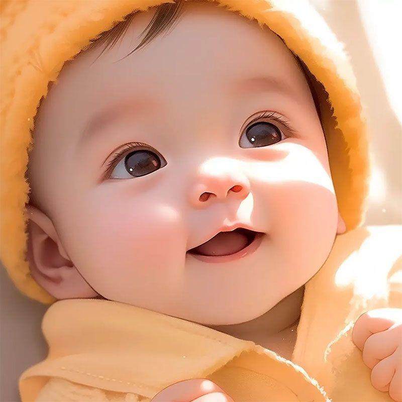 宝宝海报照片画报可爱婴儿画像龙凤孕妇备孕胎教图片墙贴女宝贴画