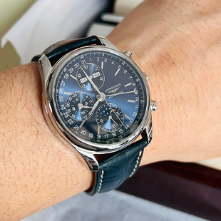 瑞士98新浪琴名匠八针钢自动机械手表40MM计时男表L2.673.4.92.0