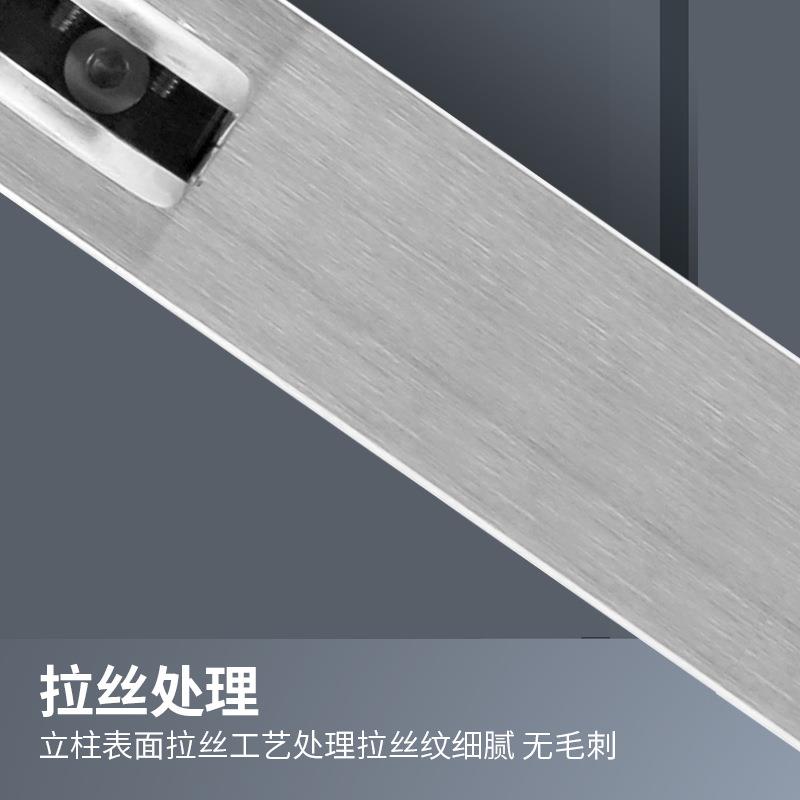 不锈钢阁楼室外阳台护栏现代家用简约装饰栏杆钢化玻璃楼梯扶手