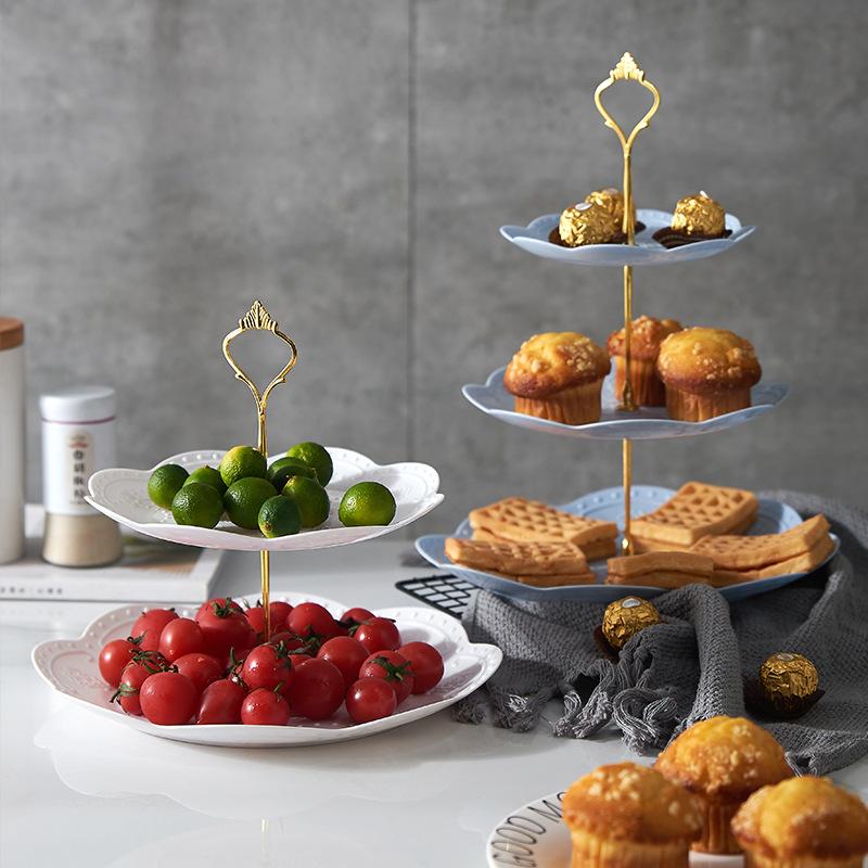 蛋糕点心甜品台婚庆生日摆台展示架下午茶茶歇水果托盘蛋糕架