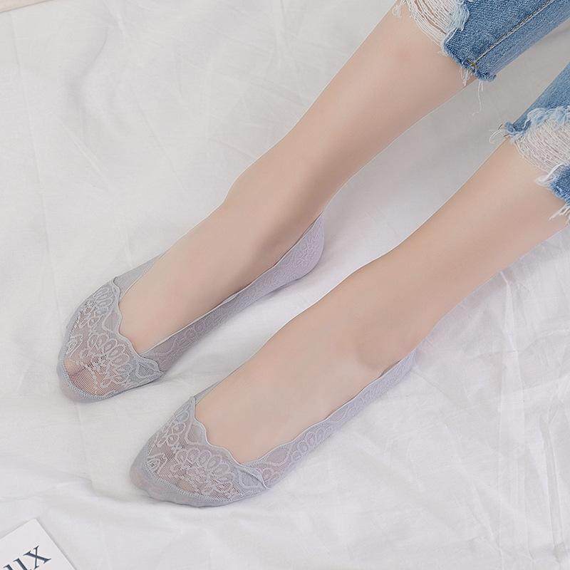 船袜女透气蕾丝短袜硅胶防滑防脱日系大码季薄款浅口隐形,女士内衣/男士内衣/家居服,船袜,淘宝优惠券,粉丝福利购,淘宝优惠卷