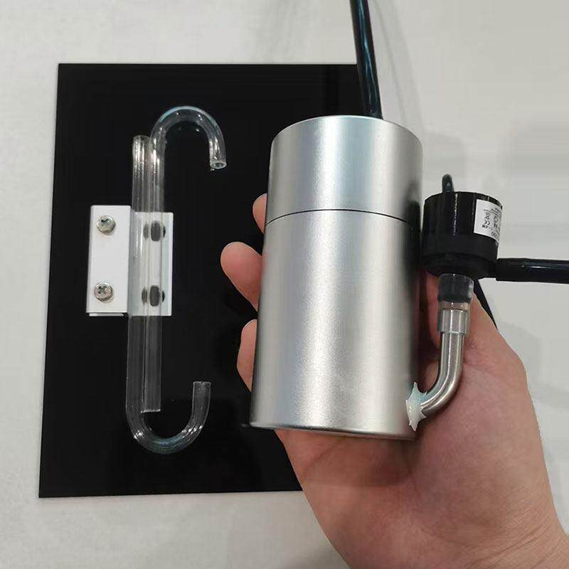 小鱼缸小草缸迷你小过滤桶DIY微型小缸金属外置静音过滤桶过滤器