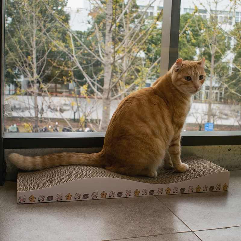 乐优派猫抓板多造型猫咪磨爪器大号瓦楞纸猫爪板耐磨宠物玩具批发