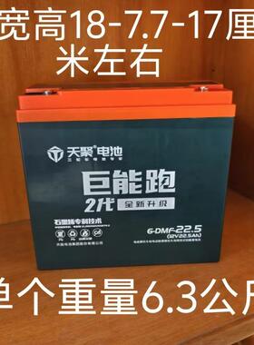天能天聚巨能跑电池6-DMF-22.5电池12V24V48V60V72V96V22AH石墨烯
