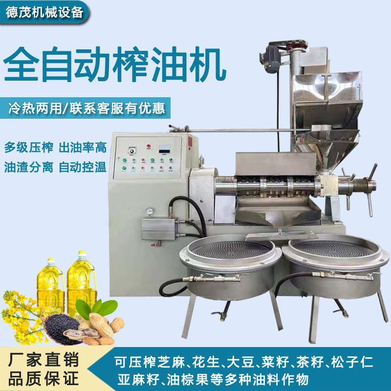 大型全自动榨油机商用油坊花生菜籽榨油机设备家用小型螺旋炸油机