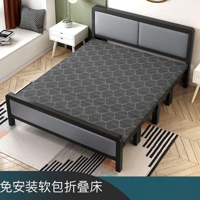 折叠床家用双人床出租屋铁床简易板床办公室成人午休折叠床
