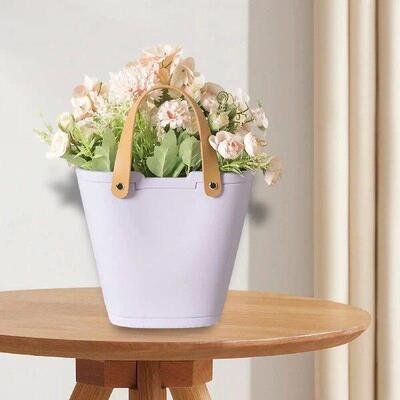 Modern Ceramic Vase Minimalist Purse Vase for Bookshelf
