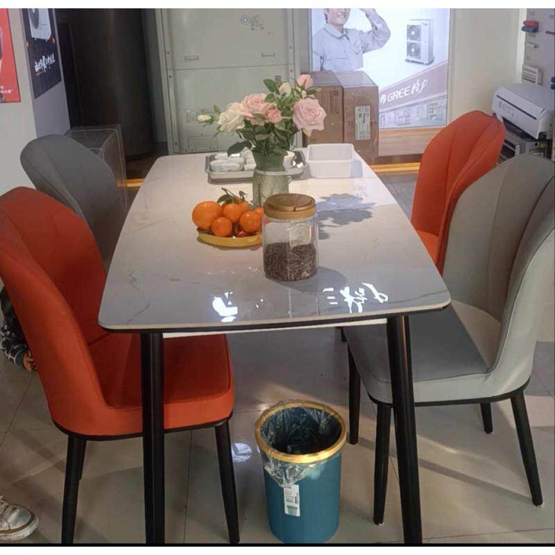 苏州实木餐桌椅组合岩板餐桌吃饭桌子椅子出租房公寓家具一桌四椅